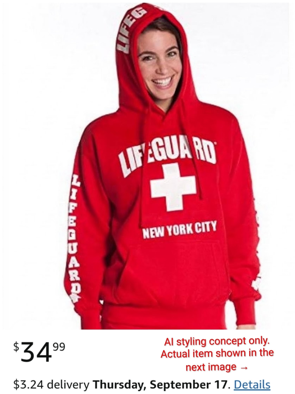 Lifeguard New York City, NWOT